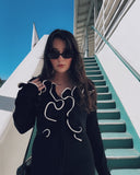 Fashionkova Women's Elegant Long Sleeve Knitwears Ruffles Cardigan Crop Tops Sweater Cardigans Lady Outerwears Y2K Clothing 2025 Spring New Outfit Ideas