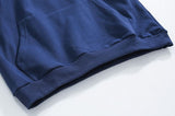 Fashionkova  No. 5421 DARK BLUE CHICAGO LETTERED HOODIE