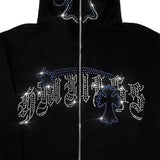 Fashionkova party look inspos Autumn/winter  Fashion Vintage Y2k Sweatshirt Hoodies Streetwear Matching Shirt Aesthetic Korean Style zipper Pullover emo