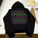 Fashionkova  Y2k American Street Fashion Anime Letter Graffiti Print Oversized Hoodie Men Goth Hip Hop Fashion Pullover Sweatshirt Women