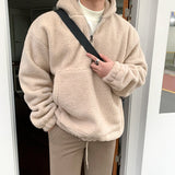 Fashionkova  No. 3348 HALF ZIP-UP FLEECE HOODIE