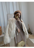 FashionKova-Y2k Winter Clothes Women Outerwears Y2k Coat Bandage Imitation fox fur Harajuku Girl Jacket Korea Kpop Coats Aesthetic Short Top