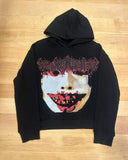 Fashionkova  Y2k American Street Fashion Anime Letter Graffiti Print Oversized Hoodie Men Goth Hip Hop Fashion Pullover Sweatshirt Women