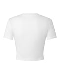 Fashionkova Summer White Women T-Shirt Cropped Tee Western Boot Print Western Elements Navel-Baring ootd