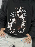 Fashionkova  Retro Graphics Hooded Men Tops Sweatshirt Loose Oversize Casual Pullover Vintage Streetwear Cotton Hoodies For Men