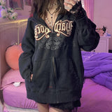 Fashionkova Hard Rock Graphic Zip Up Hoodie