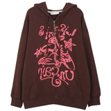 Fashionkova Brown Fairy Grunge Hoodie