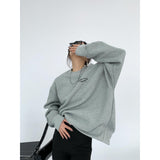Fashionkova Crew Neck Logo Graphic Sweatshirt