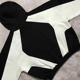 Fashionkova Christmas Gift outfit  Women Y2k Youth Simple Daily Sweatshirt Loose New Gothic Geometric Pattern Embroidery Splicing Hoodie Casual Men Version Tops