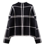 Fashionkova Grid Lounge Sweater