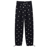 Fashionkova Heart Print Balloon Pants