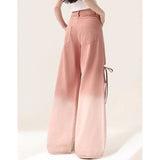 Fashionkova Knee-Heart Gradient Pants