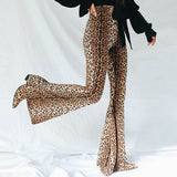 Fashionkova Leopard Flared Trousers