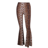 Fashionkova Leopard Flared Trousers
