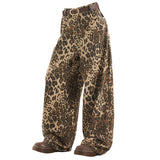 Fashionkova Animal Instincts Leopard Print Wide-Leg Pants