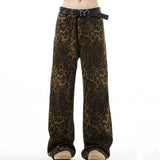Fashionkova Found Leopard Wide-Leg Jeans