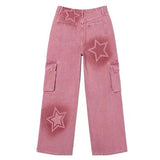 Fashionkova Y2K Graffiti Star Jeans