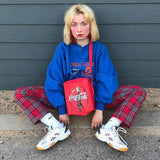 Fashionkova 90s Kids Pants in Plaid Check