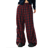 Fashionkova Academy Punk Plaid Pants