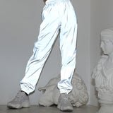 Fashionkova Reflective Sweat Pants