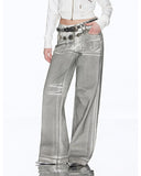 Fashionkova High Fashion Silver Jeans