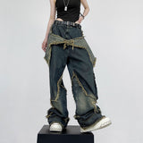 Fashionkova Star Girl Wide Leg Jeans