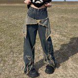 Fashionkova Star Girl Wide Leg Jeans