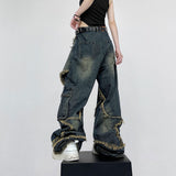 Fashionkova Star Girl Wide Leg Jeans