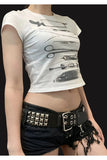Fashionkova Vintage Anatomy Tools Crop Top