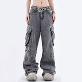 Fashionkova Big Ideas Wide Leg Cargo Jeans