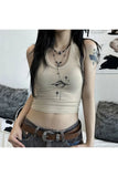 Fashionkova Y2K Devil's Eyes Retro Top
