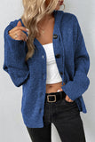 Fashionkova - Caramel Colour Casual Solid Buttons Hooded Collar Tops