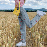 FashionKova - Cute Cherry Jeans
