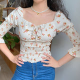 FashionKova - Maisy Floral Ruffle Blouse