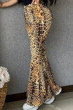 Fashionkova - Leopard Print Fashion Street Leopard Speaker Bottoms