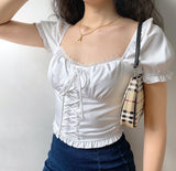 FashionKova - Alice Vintage Court Style Top ~ HANDMADE