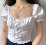 FashionKova - Alice Vintage Court Style Top ~ HANDMADE
