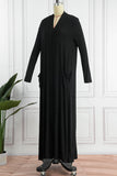 Fashionkova - Black Casual Solid Patchwork Outerwear