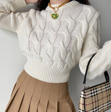 FashionKova - Myra Cable Knit Sweater