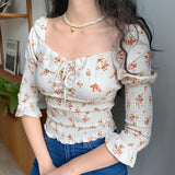 FashionKova - Maisy Floral Ruffle Blouse