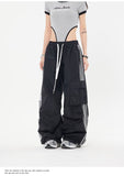 FashionKova - Vintage Side Striped Baggy Cargo Sweatpants