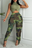 Fashionkova - Black Sexy Solid Tassel Skinny High Waist Pencil Solid Color Bottoms