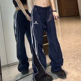 FashionKova - Patchwork Striped Baggy Sweatpants