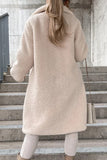 Fashionkova - Khaki Casual Solid Buckle Solid Color Turndown Collar Outerwear