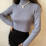 FashionKova - Minimalist Lifestyle Knit Turtleneck Sweater
