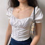 FashionKova - Alice Vintage Court Style Top ~ HANDMADE