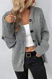 Fashionkova - Caramel Colour Casual Solid Buttons Hooded Collar Tops