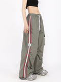 FashionKova - Vintage Side Striped Baggy Cargo Sweatpants