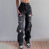 FashionKova - Ripped Loose Jeans