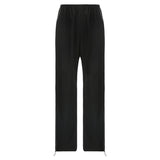 FashionKova - Piping Detail Wide Leg Track Pants